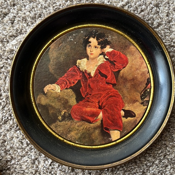 Set of 4 Vintage Tin Plates by Fabcraft - Picture 8 of 10